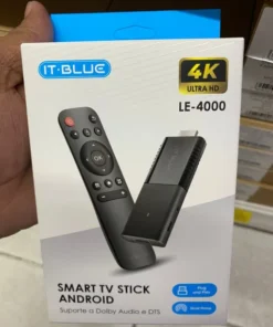 Smart Tv Stick Android 4k Com Controle E Wi-fi Integrado Preto Padrão