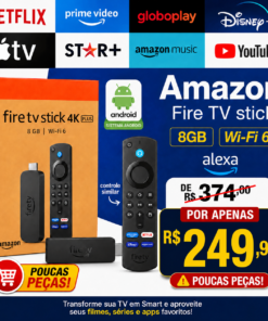 Amazon Fire TV Stick 4k Plus Wi-Fi 6 controle similar